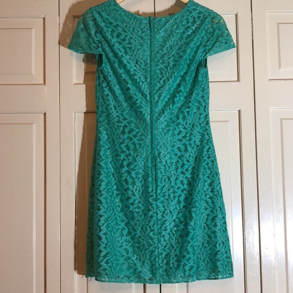 Lilly Pulitzer Green Lace Dress SZ S - Picture 5 of 8